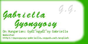 gabriella gyongyosy business card